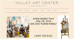 Desktop Screenshot of lcvalleyartcenter.org