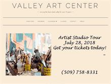 Tablet Screenshot of lcvalleyartcenter.org